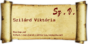 Szilárd Viktória névjegykártya